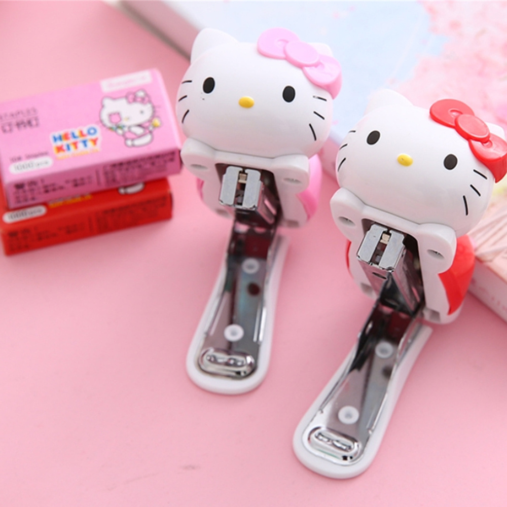 Office Supply Office Stationery Items - Original Sanrio Anime Heftgerät-Set Hello Kitty