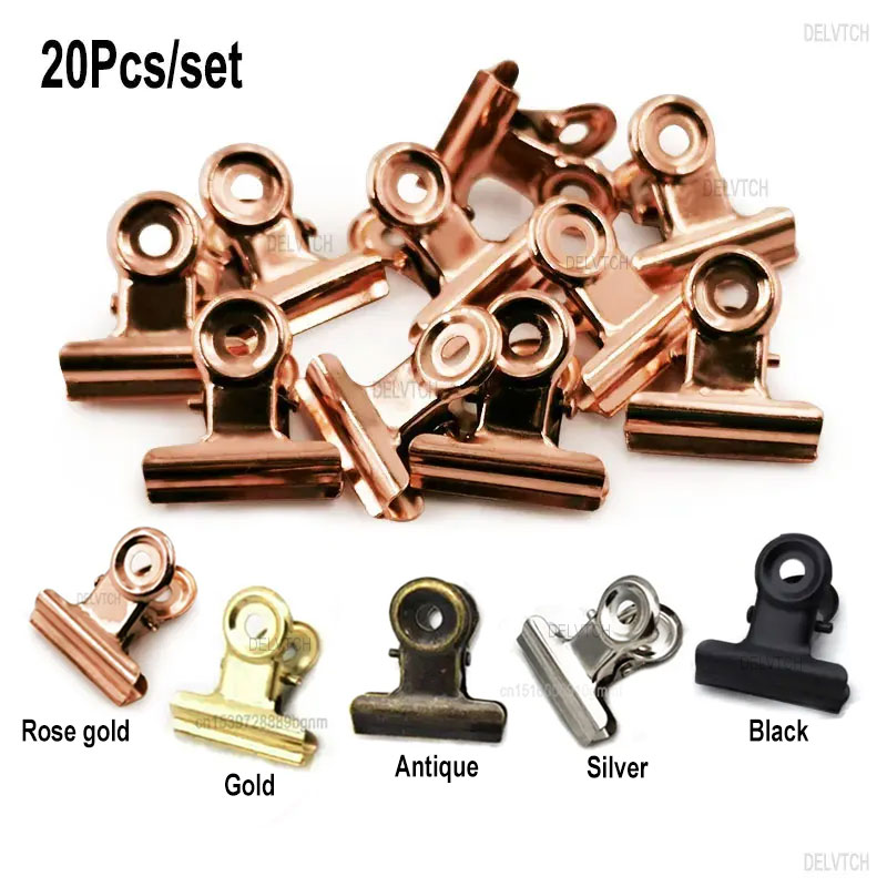 Binder Clip Assorted - 20 Teile/satz 21mm * 23mm Runde