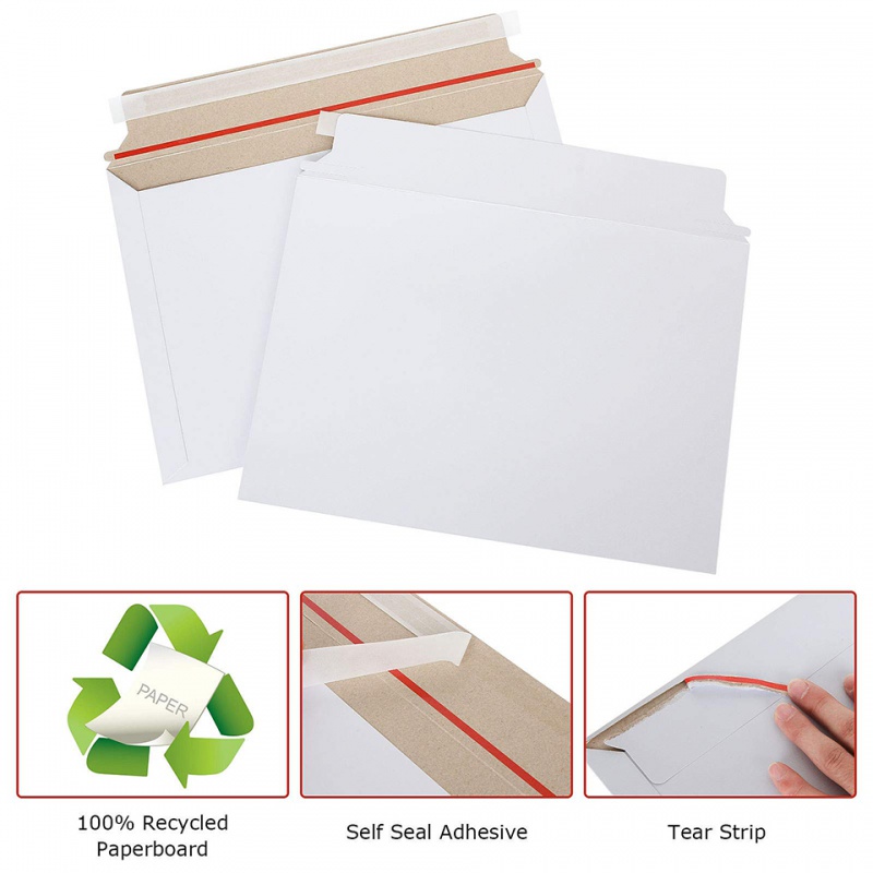 25 Stück Weiße Steife Versandt – Letter Envelope Kraft Bewertung und Preis