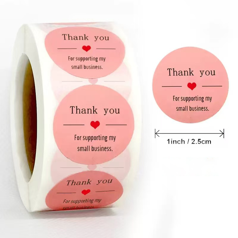 „Vielen Dank für die Unterstüt – Sticker Label Roll Bewertung und Preis